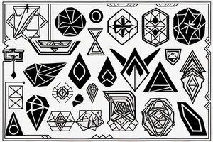 The symbol of the names Salavat and Ilzira tattoo idea