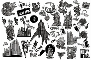 New york city tattoo idea