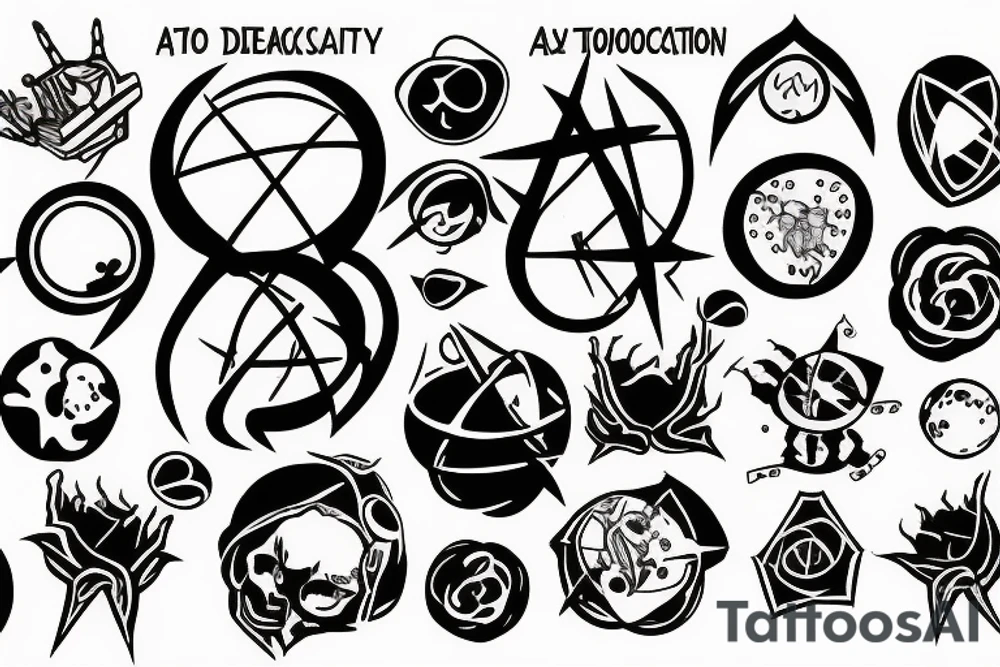 atom decay tattoo idea