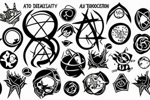 atom decay tattoo idea