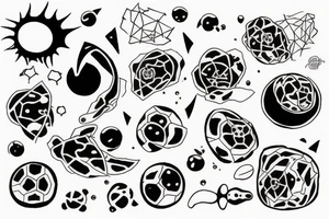atom decay tattoo idea