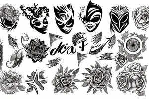 flash then night tattoo idea