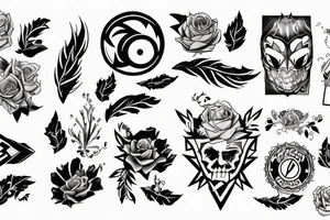 flash then night tattoo idea