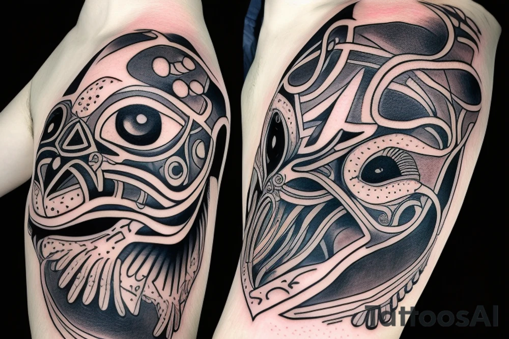 crow on with an eye on my shoulder tattoo idea