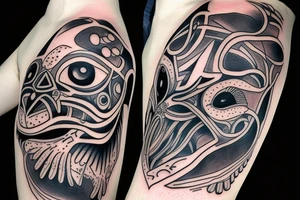crow on with an eye on my shoulder tattoo idea