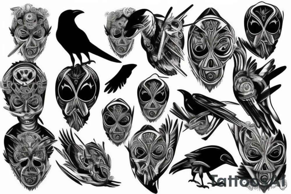 crow on with an eye on my shoulder tattoo idea