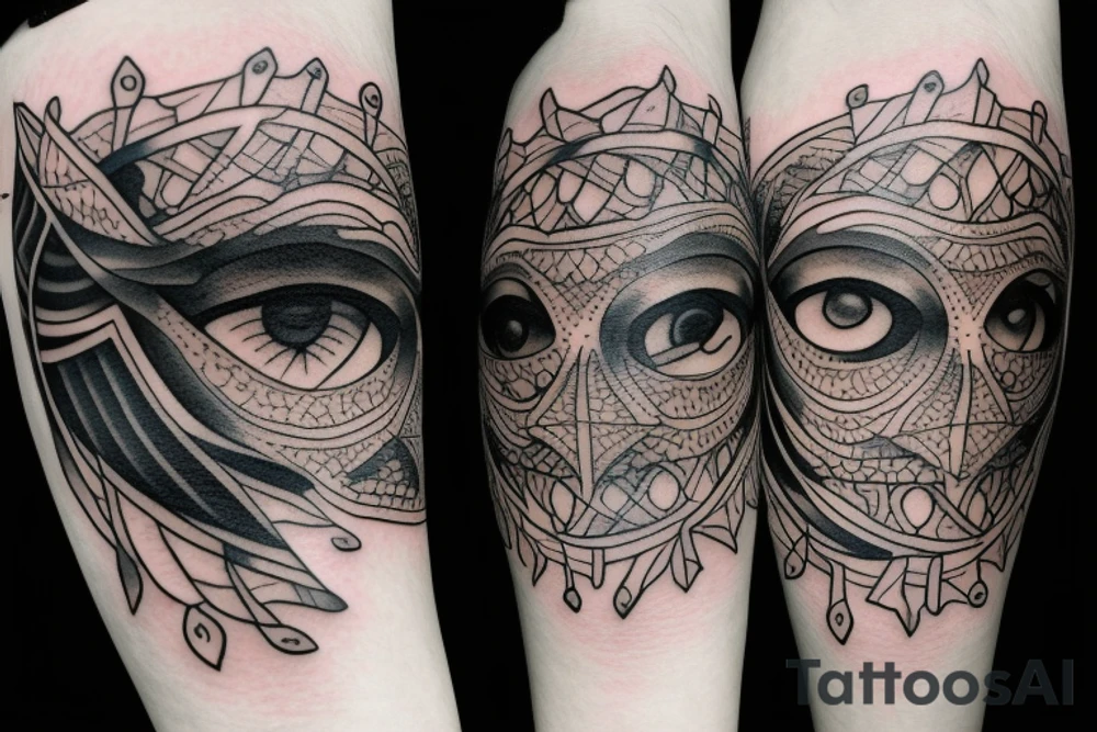 crow on with an eye on my shoulder tattoo idea