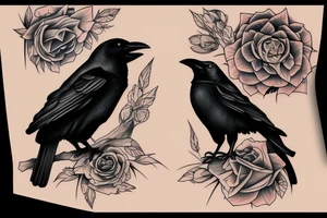crow on with an eye on my shoulder tattoo idea