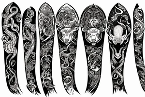 Combination of the following zodiac signs. Leo, Cancer, Scorpio, Capricorn, and Virgo tattoo idea