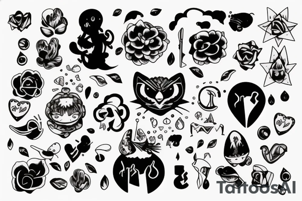 Sad and fun tattoo idea