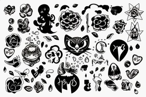 Sad and fun tattoo idea