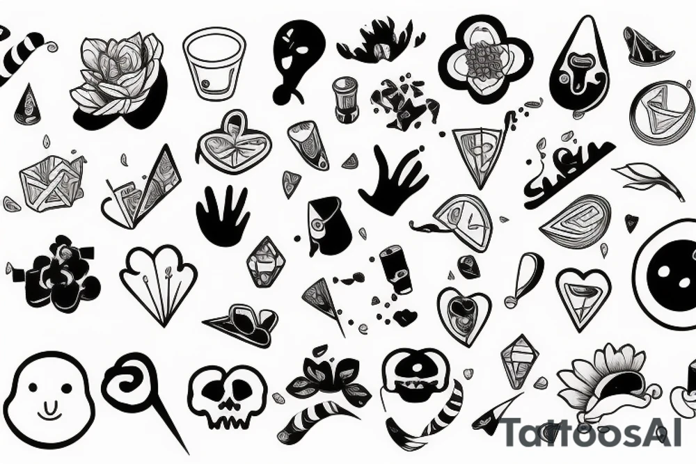 Sad and fun tattoo idea
