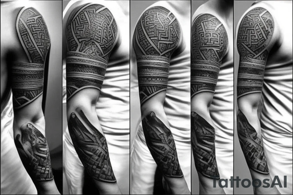 Greek god tattoo which is masculine. Small tattoo idea