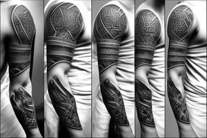 Greek god tattoo which is masculine. Small tattoo idea
