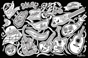 Gitarre tattoo idea