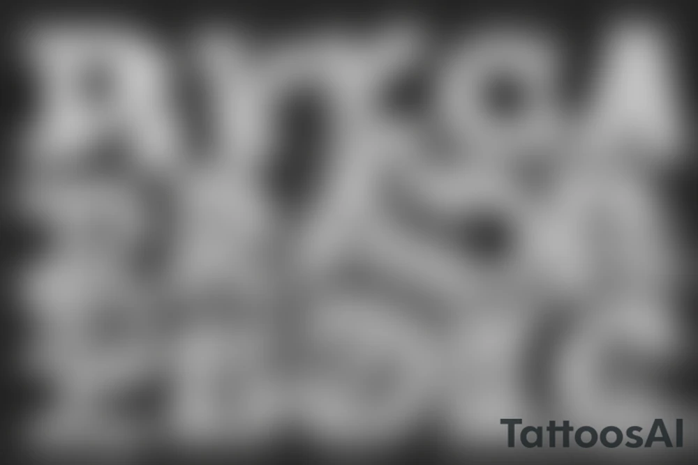 letters A P and R tattoo idea