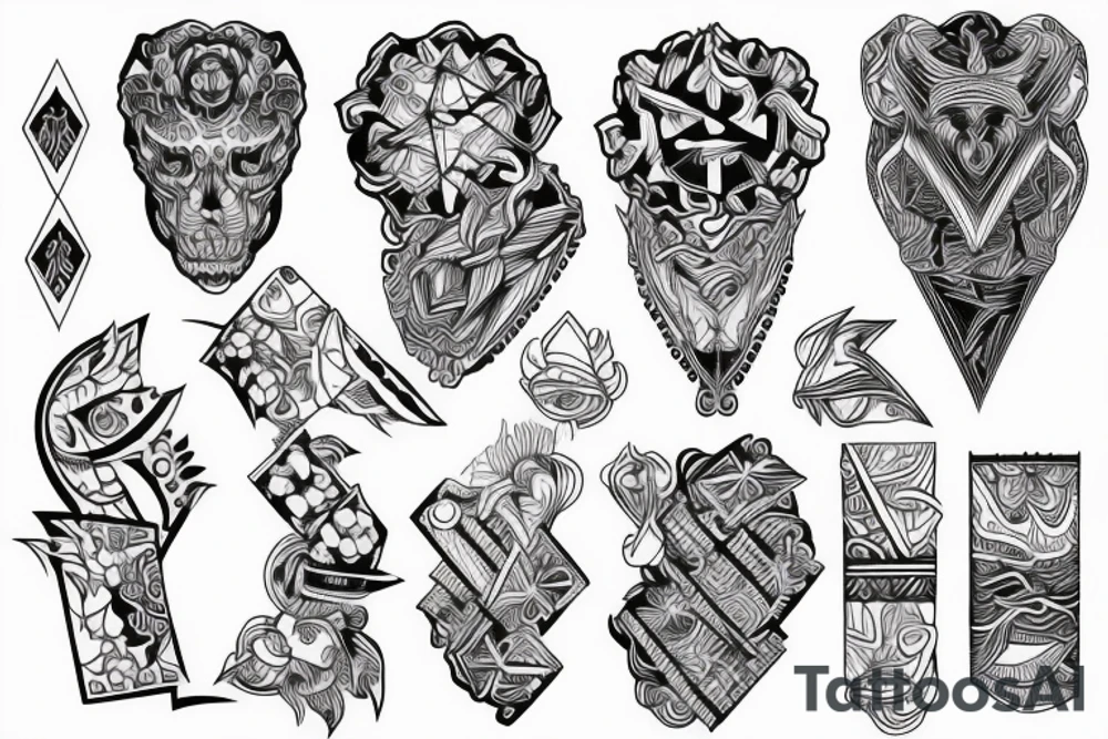 Woven for arm tattoo idea