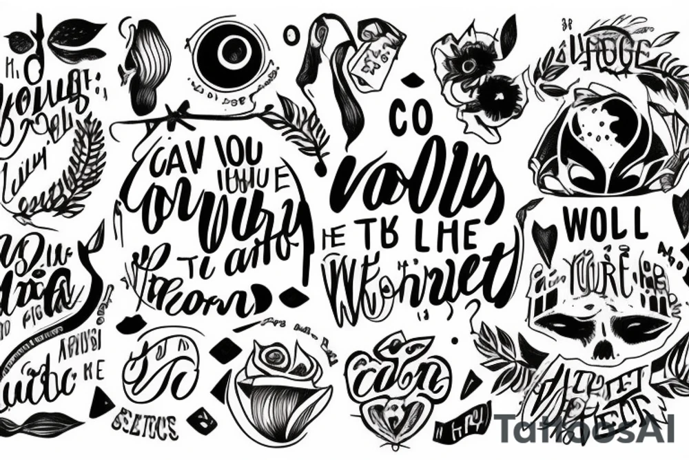 Can I forgive the world? tattoo idea