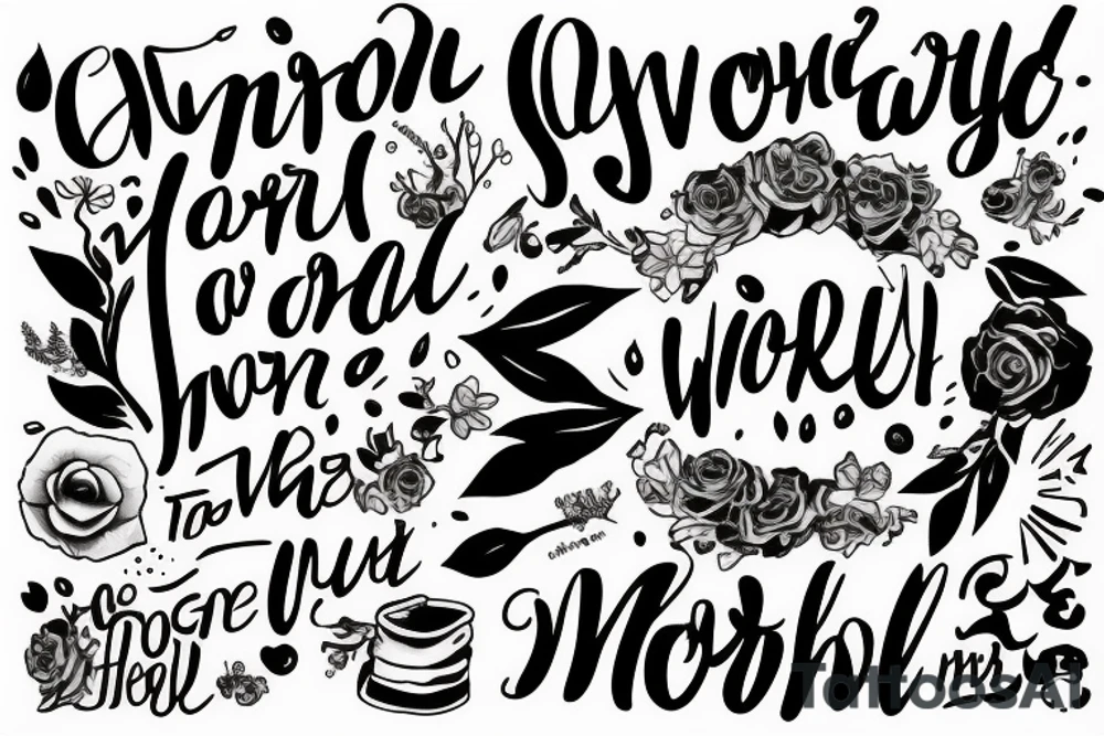 Can I forgive the world? quote tattoo idea