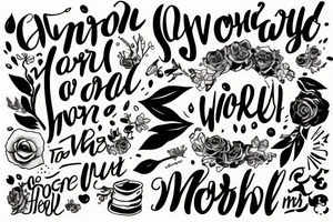 Can I forgive the world? quote tattoo idea