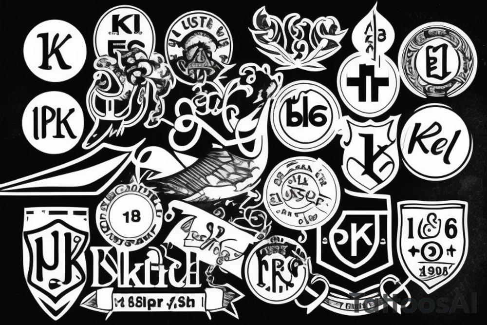 A mix of FCK logo and B1903 logo and KB1876 tattoo idea