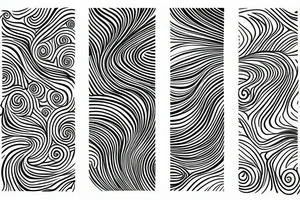 Abstract waves tattoo idea