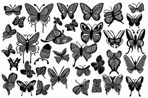 Tribal butterfly tattoo idea