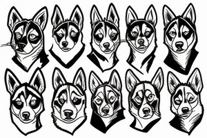 Husky tattoo idea