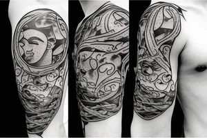 Gavin name with vines around it tattoo idea