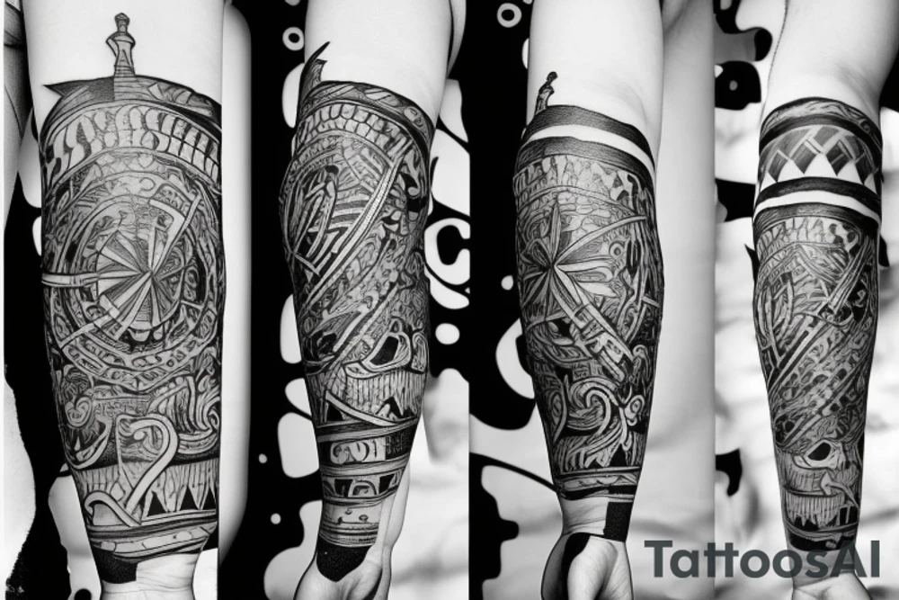 small forearm tattoo representing portugal tattoo idea