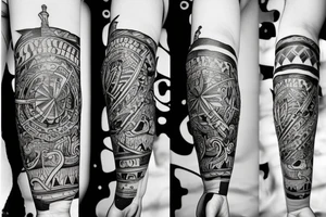 small forearm tattoo representing portugal tattoo idea