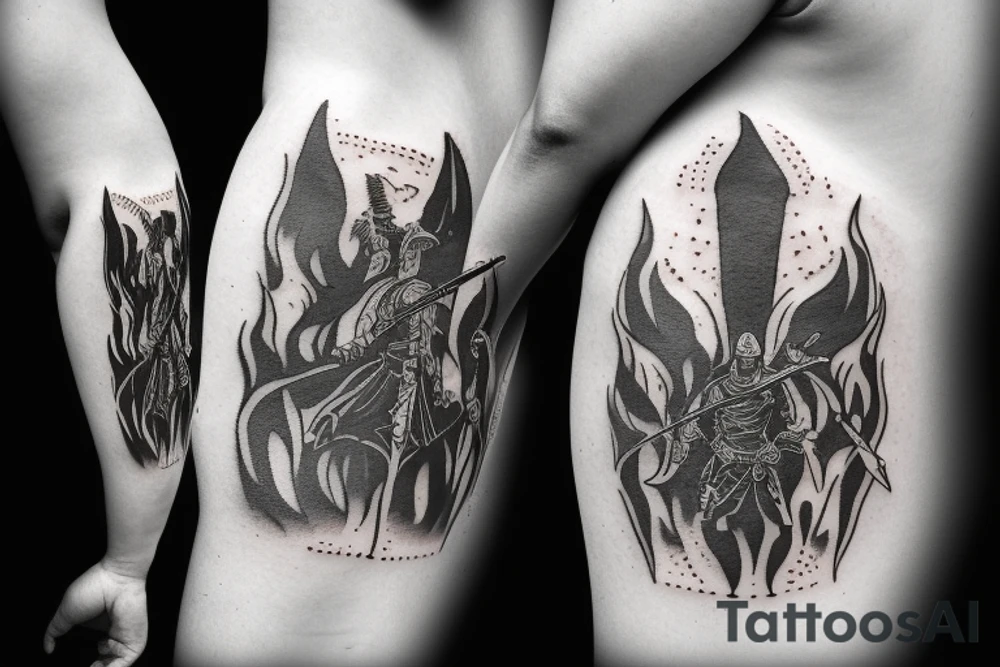 A bonfire of dark souls tattoo idea