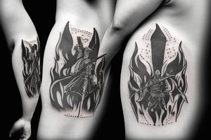 A bonfire of dark souls tattoo idea