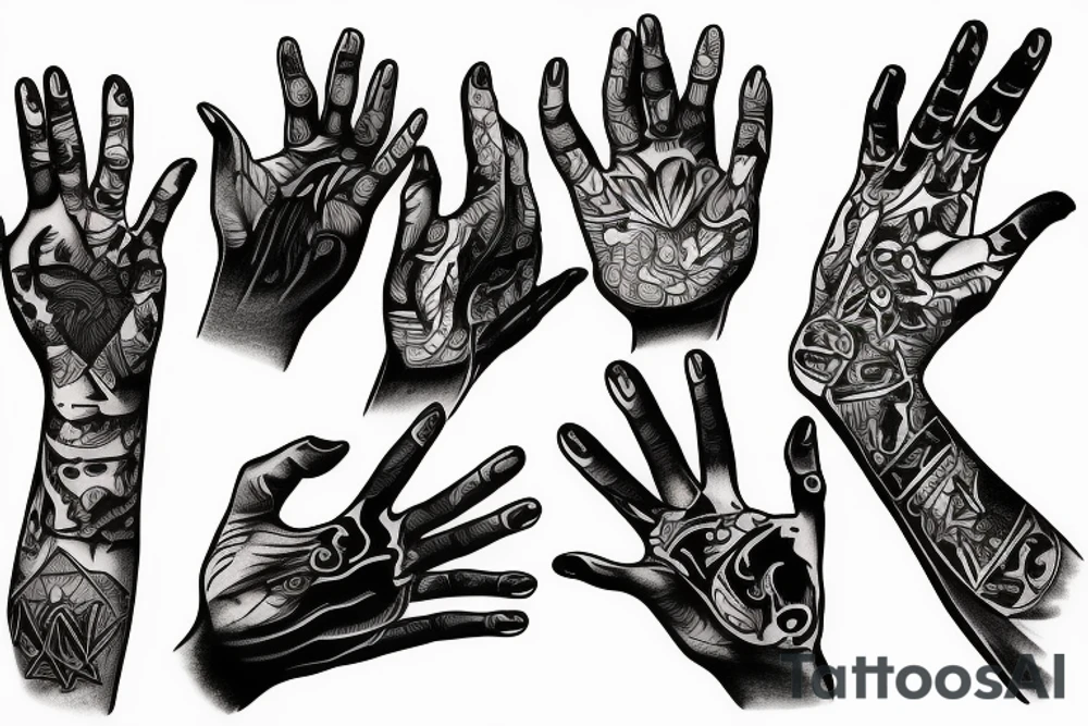 Hand of my son tattoo idea
