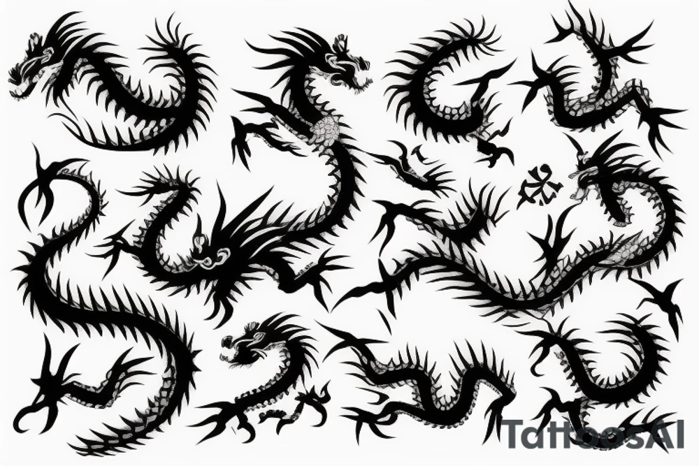Japanese dragon tattoo idea