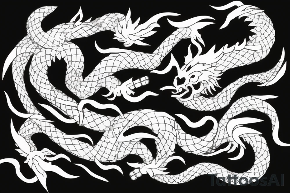 Japanese dragon tattoo idea