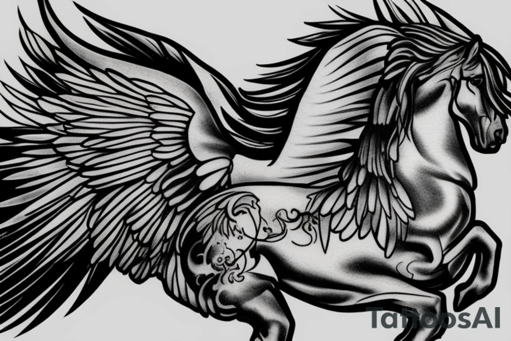 Pegasus,gladiator,Zeus tattoo idea