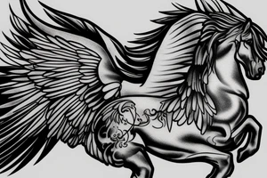 Pegasus,gladiator,Zeus tattoo idea