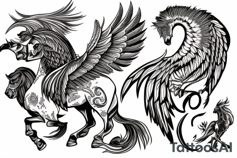 Pegasus,gladiator tattoo idea