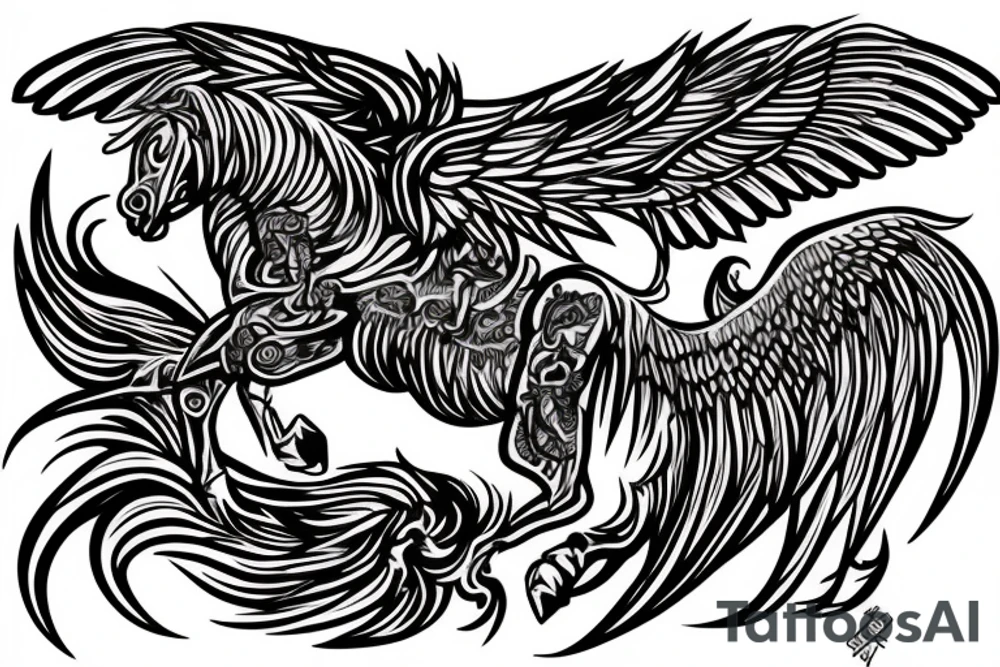 Pegasus,gladiator tattoo idea
