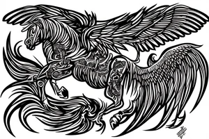 Pegasus,gladiator tattoo idea