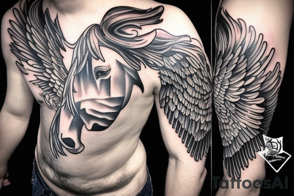 Pegasus,gladiator tattoo idea