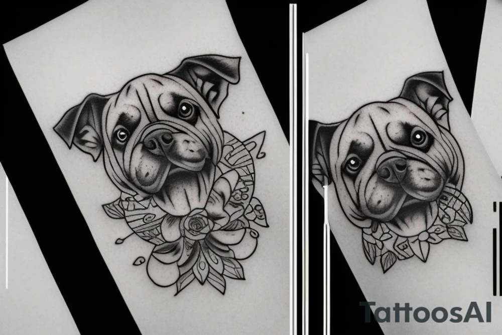 A dog tattoo idea