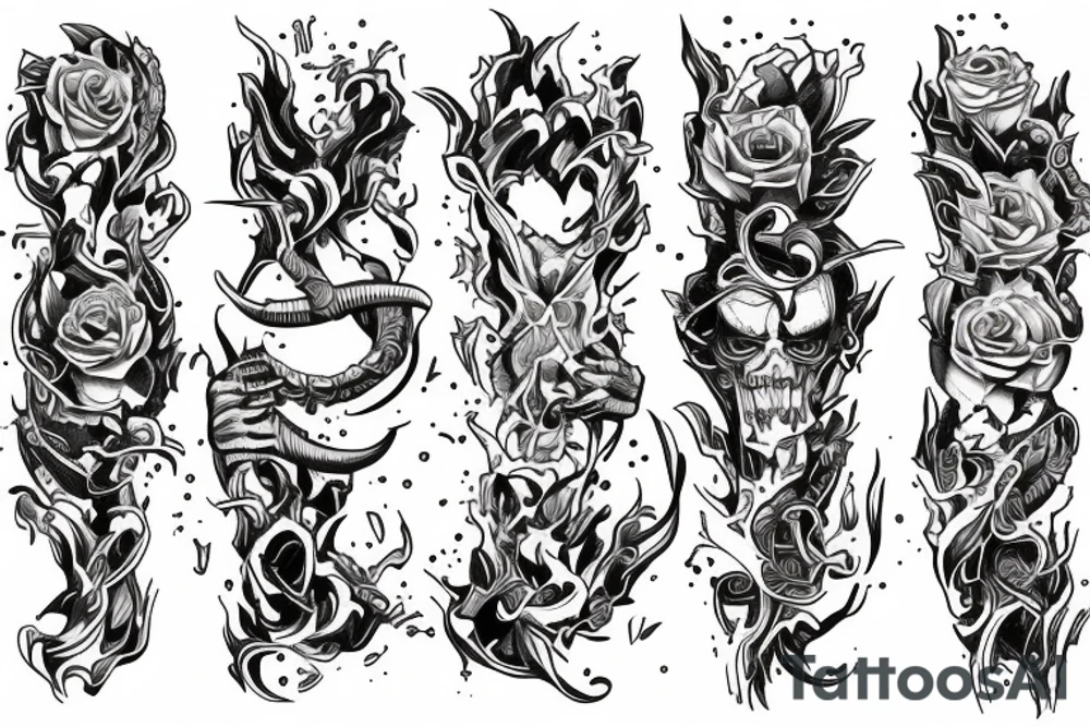 hard work, thriving in chaos, sacrifice, dedication. tattoo idea