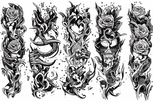 hard work, thriving in chaos, sacrifice, dedication. tattoo idea