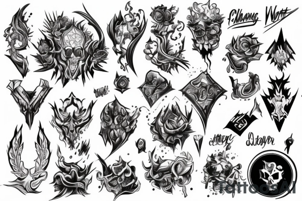 hard work, chaos, sacrifice, dedication. tattoo idea