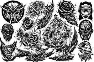 hard work, chaos, sacrifice, dedication. tattoo idea