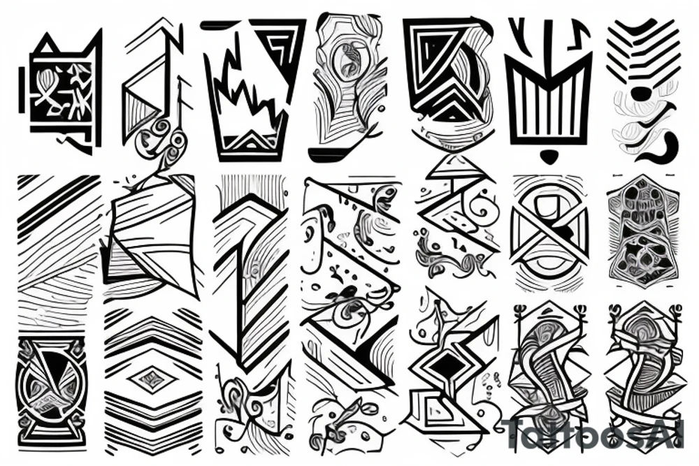 uptrend price line with a moving average tattoo idea