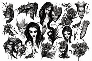 Vampire whith ragy tattoo idea