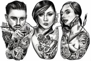 Brother and sister living in normandy tattoo idea